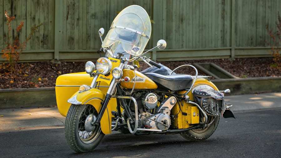 1953 Indian Chief Black Hawk With Sidecar for Sale at Auction Mecum Auctions