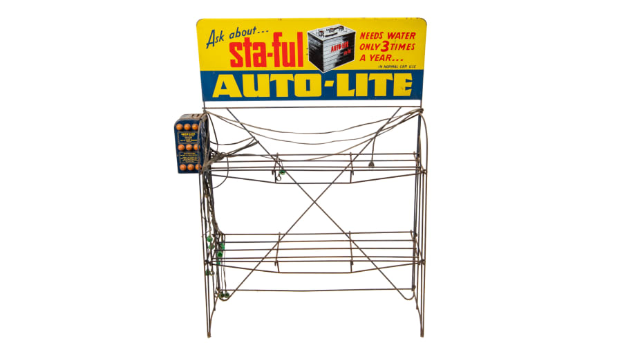 Auto-Lite Batteries Tin Display Rack for Sale at Auction - Mecum Auctions