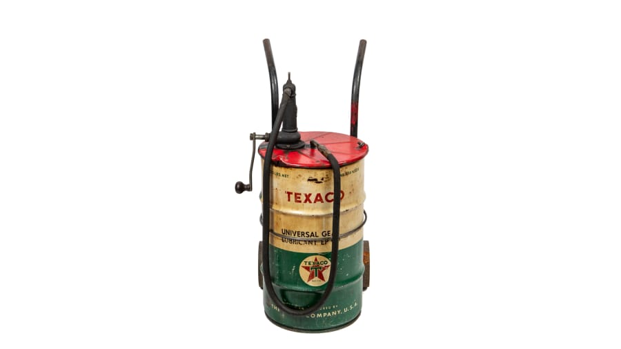 Texaco Gear Lubricant Drum Cart for Sale at Auction - Mecum Auctions