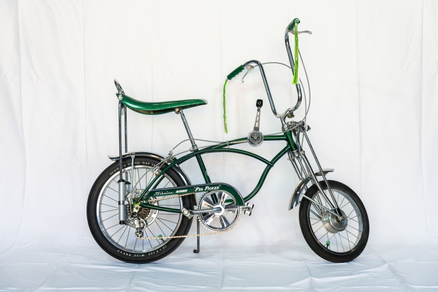 Schwinn Pea Picker Krate Muscle Bike Coaster – Vintage Captain Kangaroo, Neoprene Square, Green