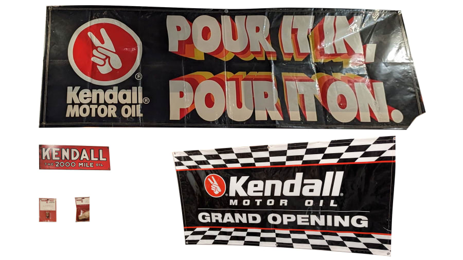 Kendall Banners, Sign and Parts, Lot of 5 for sale at Kissimmee 2024 as Y49 Mecum Auctions