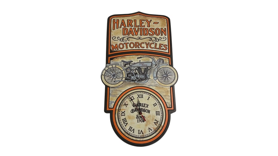 vintage harley davidson clocks