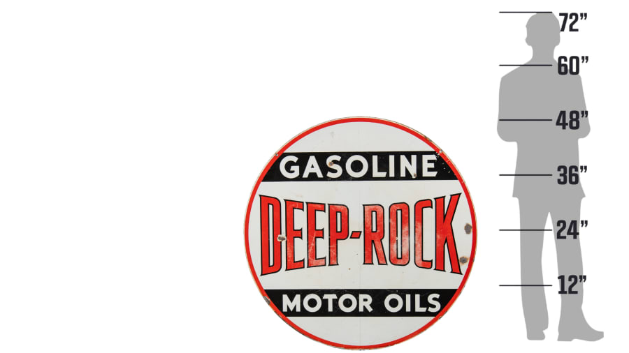 Deep Rock Double-Sided Porcelain Sign For Sale At Auction - Mecum