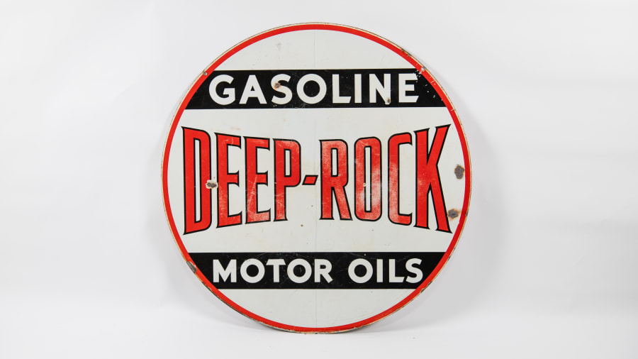 Deep Rock Double-Sided Porcelain Sign For Sale At Auction - Mecum