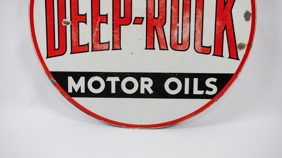 Deep Rock Double-Sided Porcelain Sign For Sale At Auction - Mecum