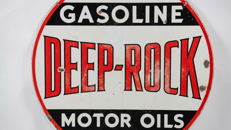 Deep Rock Double-Sided Porcelain Sign For Sale At Auction - Mecum