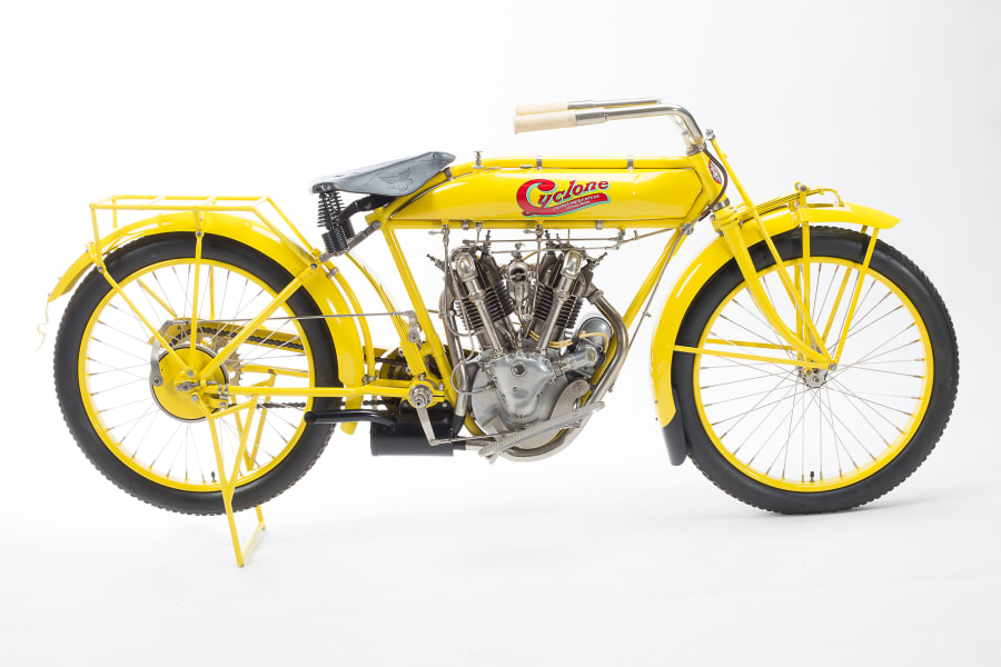 1915 Cyclone Board-Track V-Twin — record motorcycle sold at auction