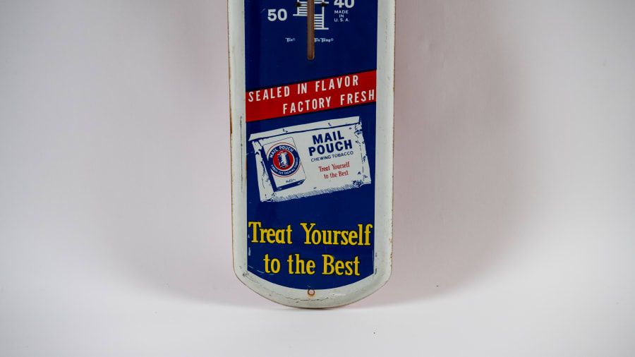 chew mail pouch tobacco thermometer Decorative Reproduction Mail Pouch Chew Tobacco Thermometer Sign #222643