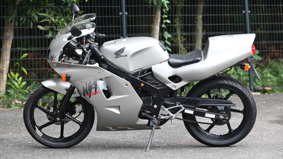Honda バイク ブラック ホワイトリム NS-1 How to handle the NS-1! 2-stroke moped! Honda N1 HONDA NS1