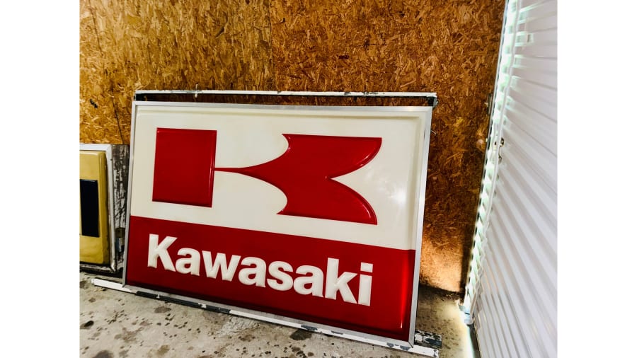 1970s Kawasaki Lighted Plastic Sign For Sale At Auction - Mecum