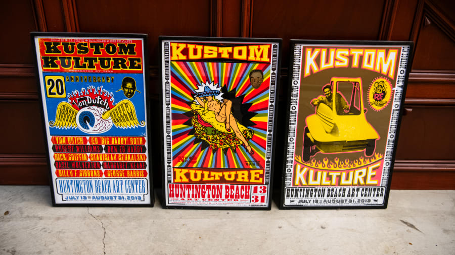 Kustom Kulture Framed Posters, Lot Of 3 For Sale At Auction