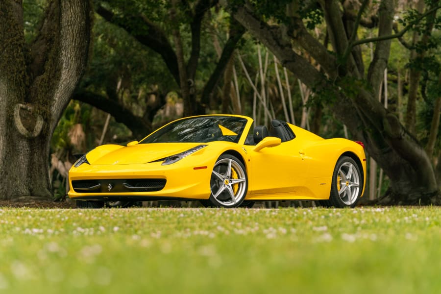 自動車 Ferrari 458 Challenge Yellow EM212D Racecarsdirect.com