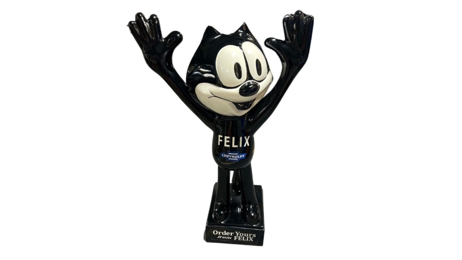 Felix Chevrolet Character Cast Aluminum Statue For Sale At Auction
