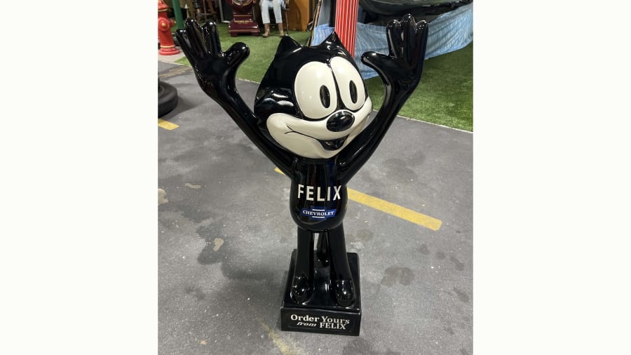 Felix Chevrolet Character Cast Aluminum Statue For Sale At Auction