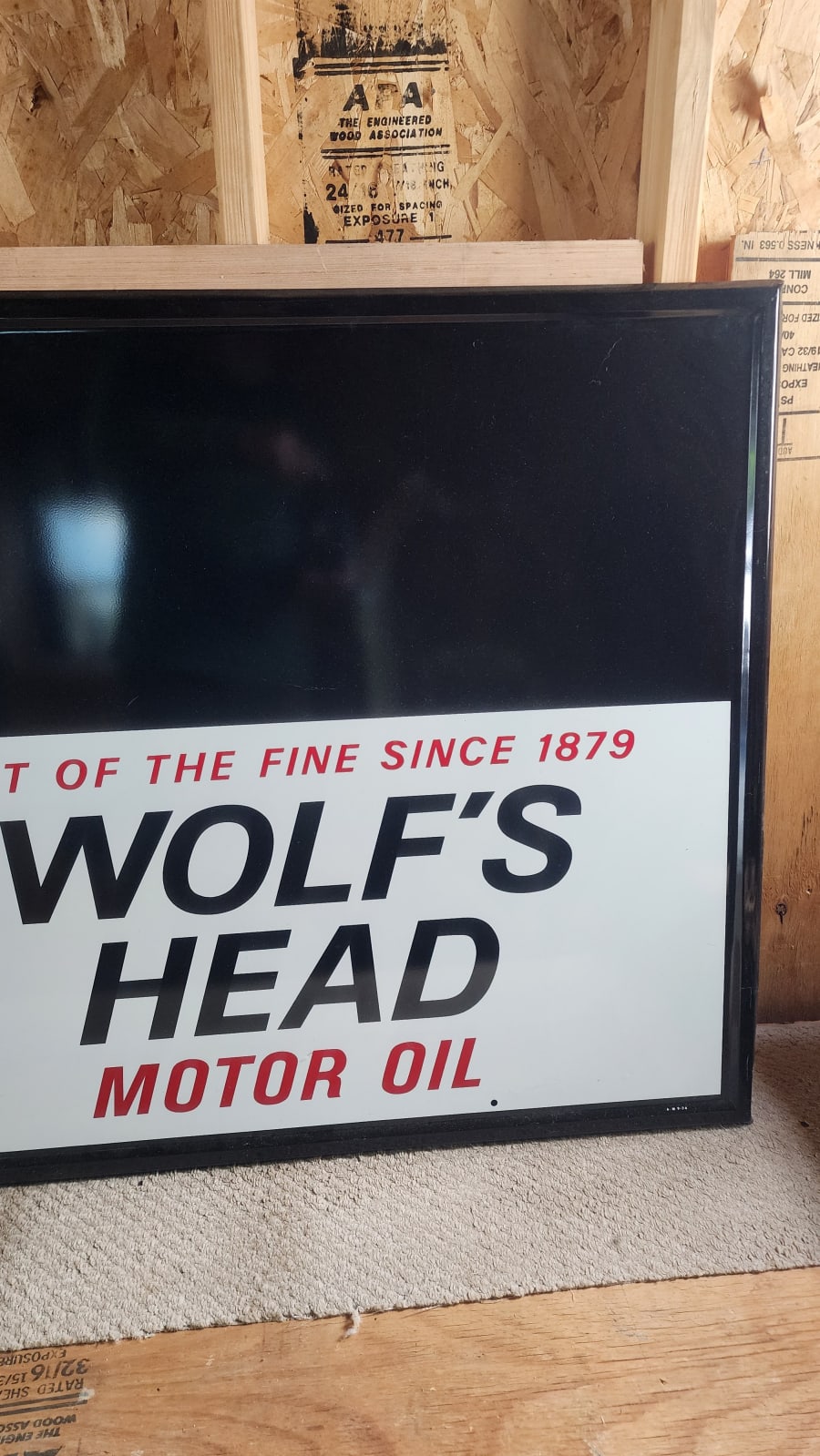 1974 Wolf's Head Single-Sided Tin Sign For Sale At Auction - Mecum