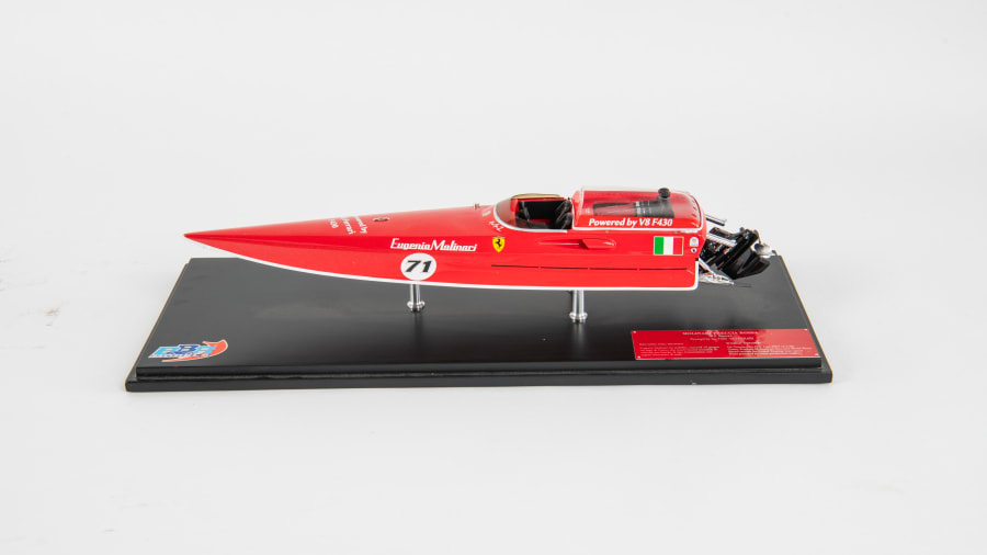 Ferrari Molinari Freccia Replica Race Boat On Stand For Sale At