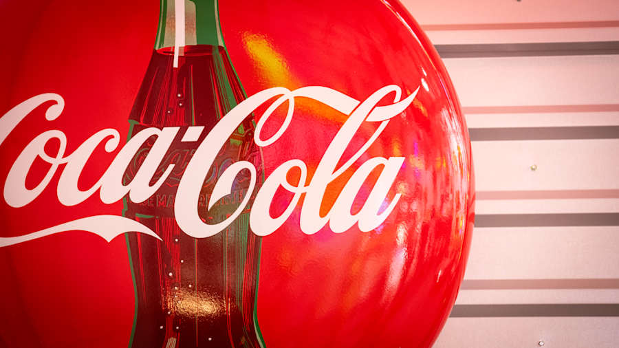 Coca-Cola Single-Sided Porcelain Button Sign For Sale At Auction