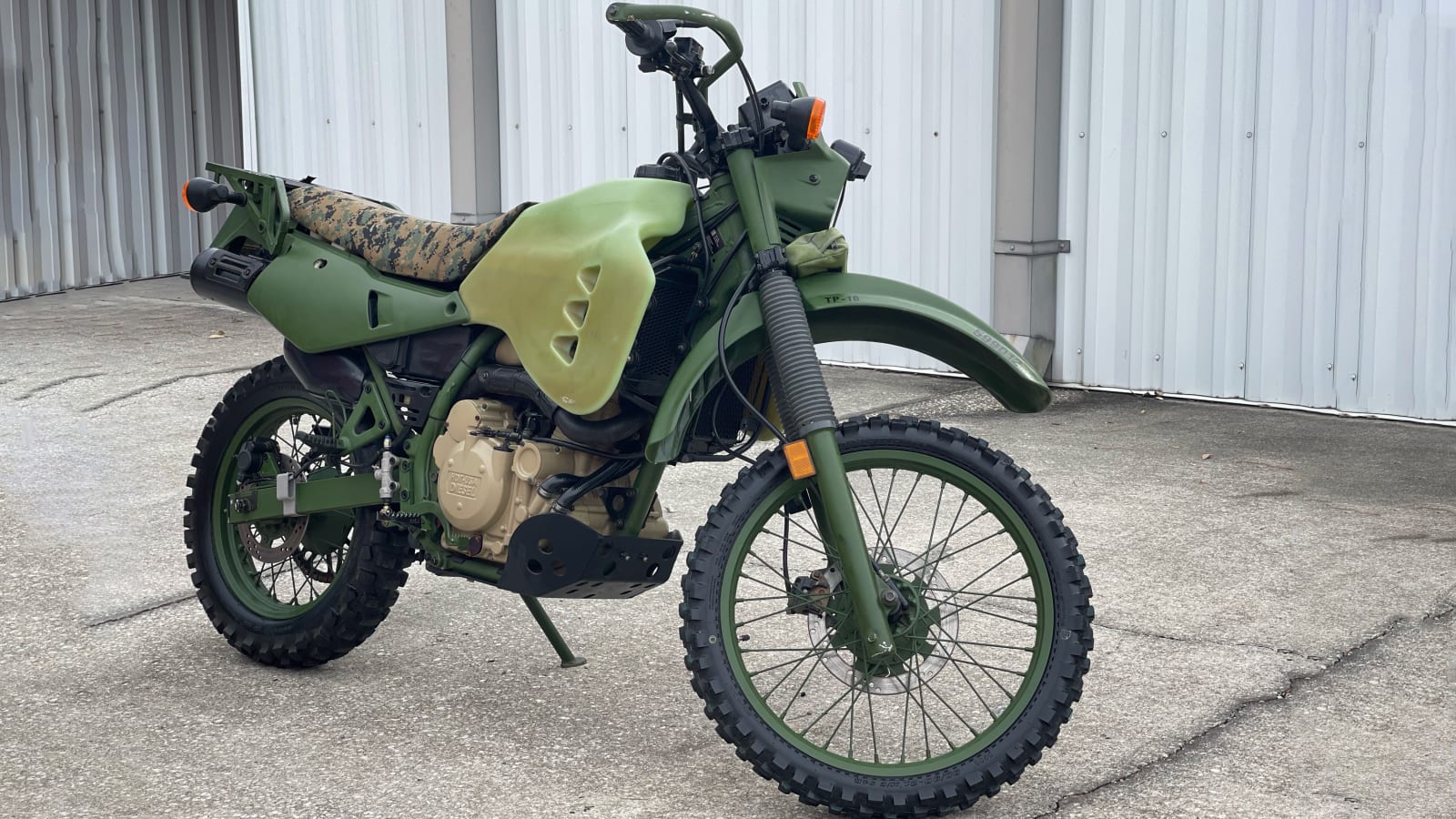 Klr 2000 Kawasaki KLR 650-A Diesel HDT Military at Houston 2023 as T44 ...