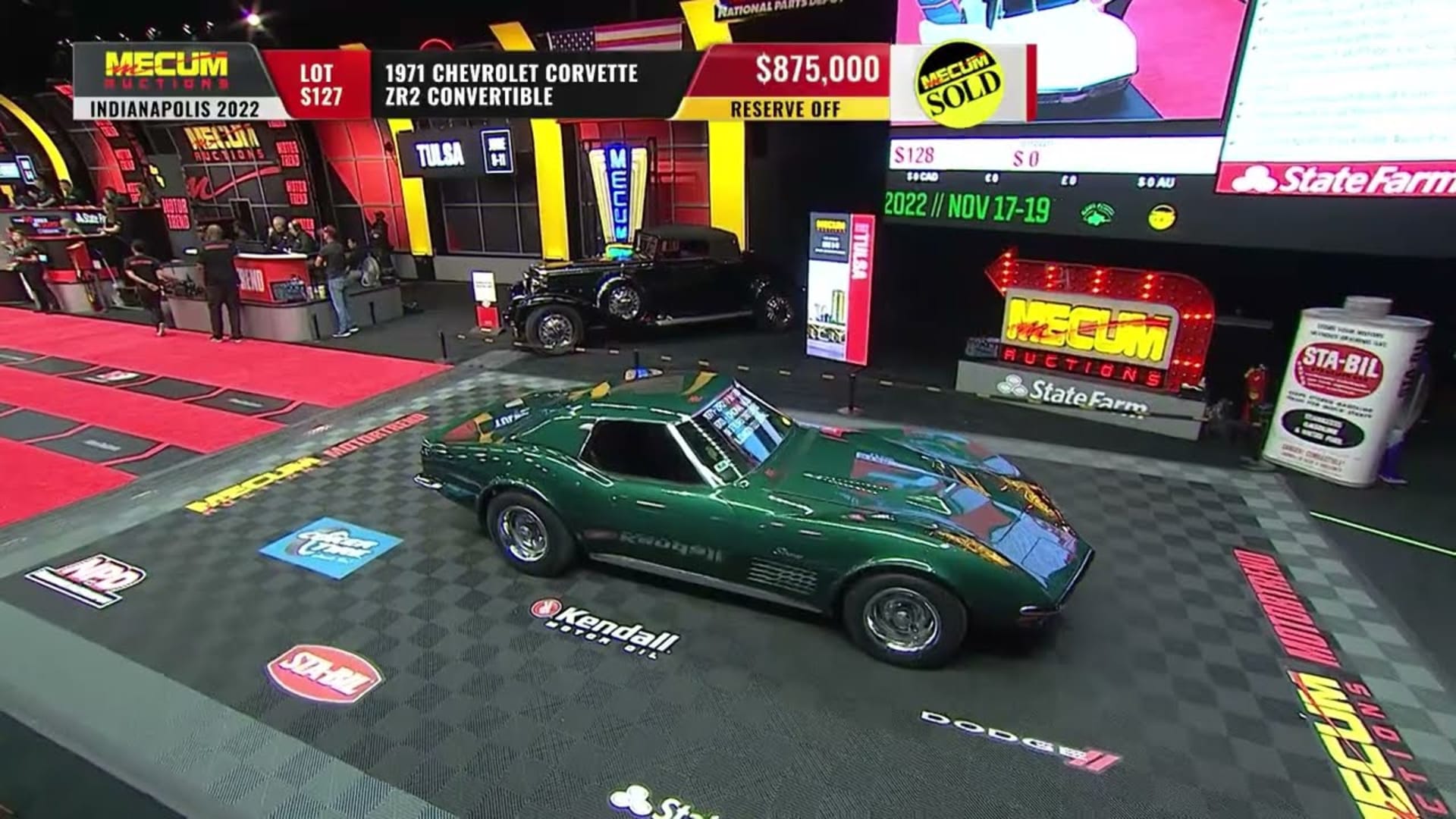 SOLD for 875,000 // 1971 Chevrolet Corvette ZR2 Convertible Mecum