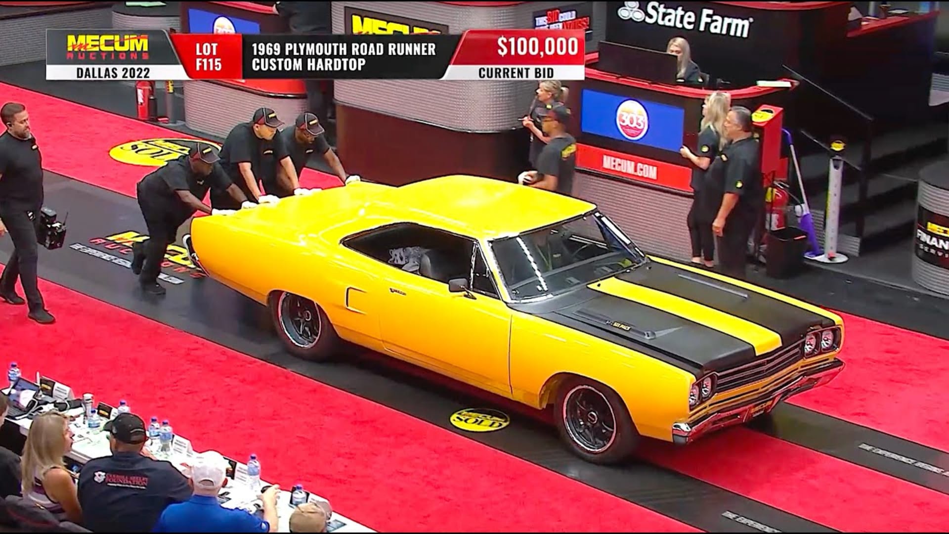 SOLD for 250,000 // 1969 Plymouth Road Runner Custom Hardtop Mecum