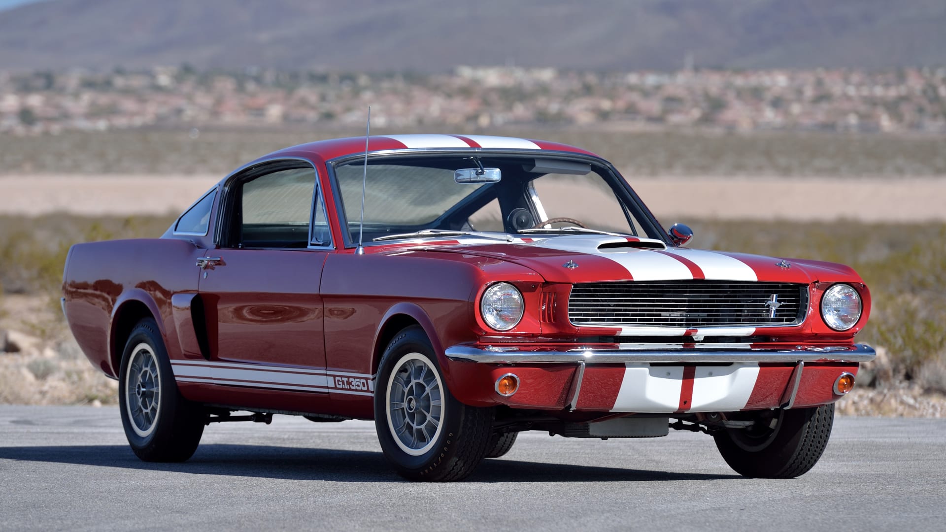 Mecum Auctions Photography Guide // Shelby GT350 three-quarter front view right facing