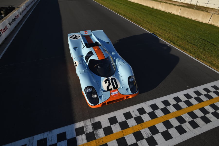 T-shirt RetroClassic Le Mans 1970 Gulf 917K - Voiture Course Iconique Homme 100% Coton
