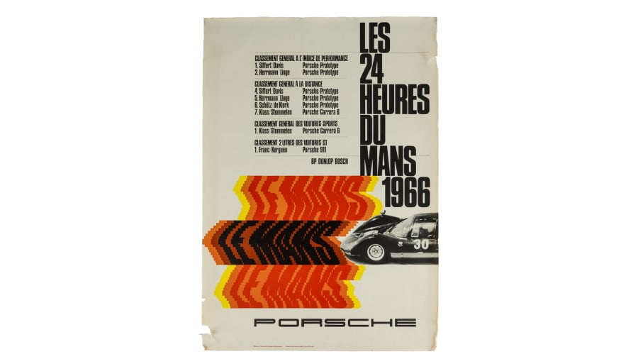 Affiche Vintage Porsche - 1000 Km Mosport 1984 - Originale 40x30 Pouces