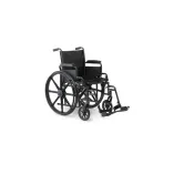 Medline Wheelchair with Removable Desk-Arm Swing-Away 24 Inch