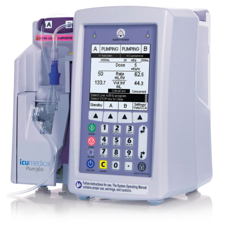 ICU Medical Plum 360 Infusion Pump - Buy, Rent, or Lease