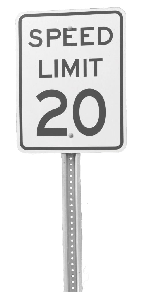 speed limit sign