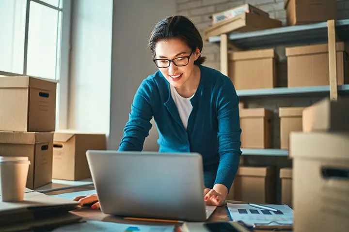 Woman Working Small Business