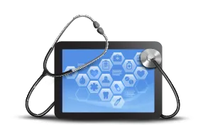 Stethoscope on Tablet