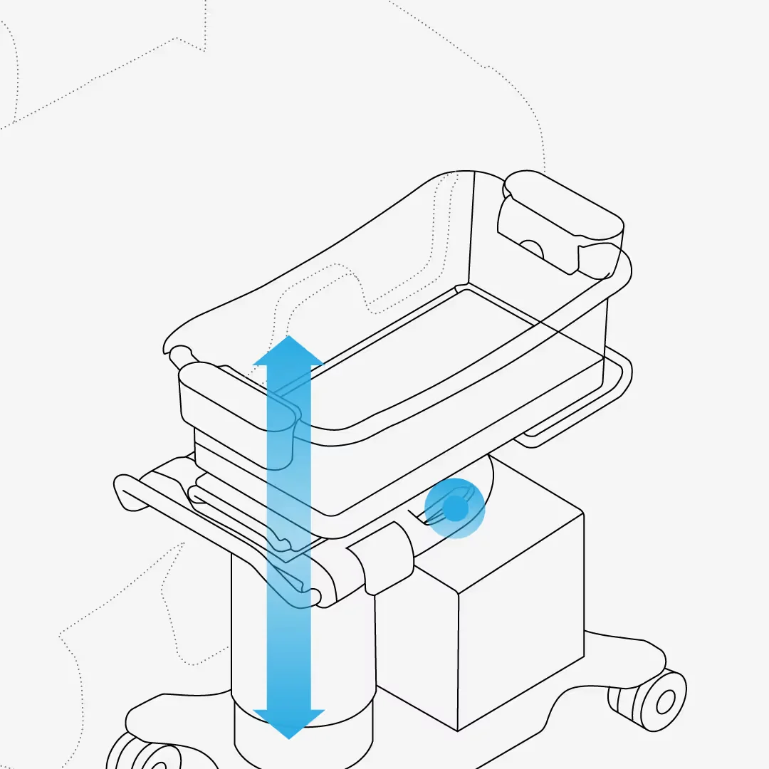CoupletCare Adjustable Bassinet Height