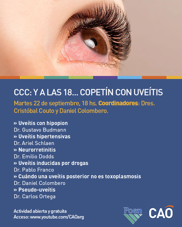 CCC: Y a las 18... copetín con uveítis