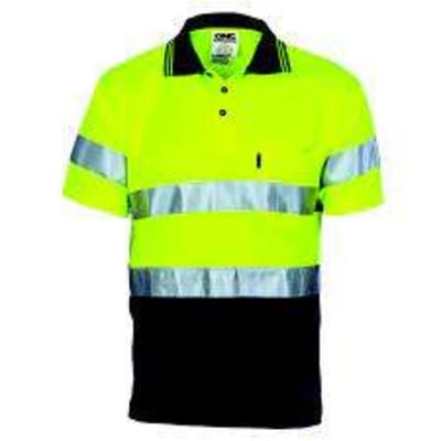 Tasweld | DNC 3715 Hi Vis D/D Cool Breathe Polo Shirt With CSR R/Tape ...