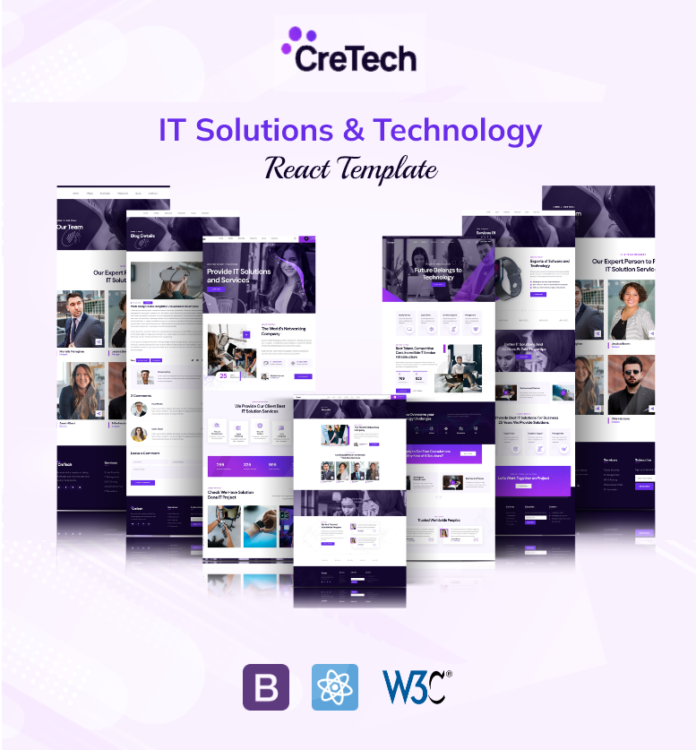 CreTech - IT Solutions & Technology React Template - 1