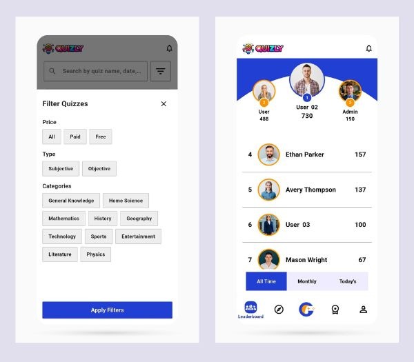 Quizly Mobile App