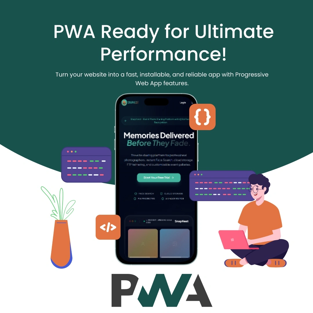 SnapNest – Event Photo Sharing Platform with QR & Face Recognition