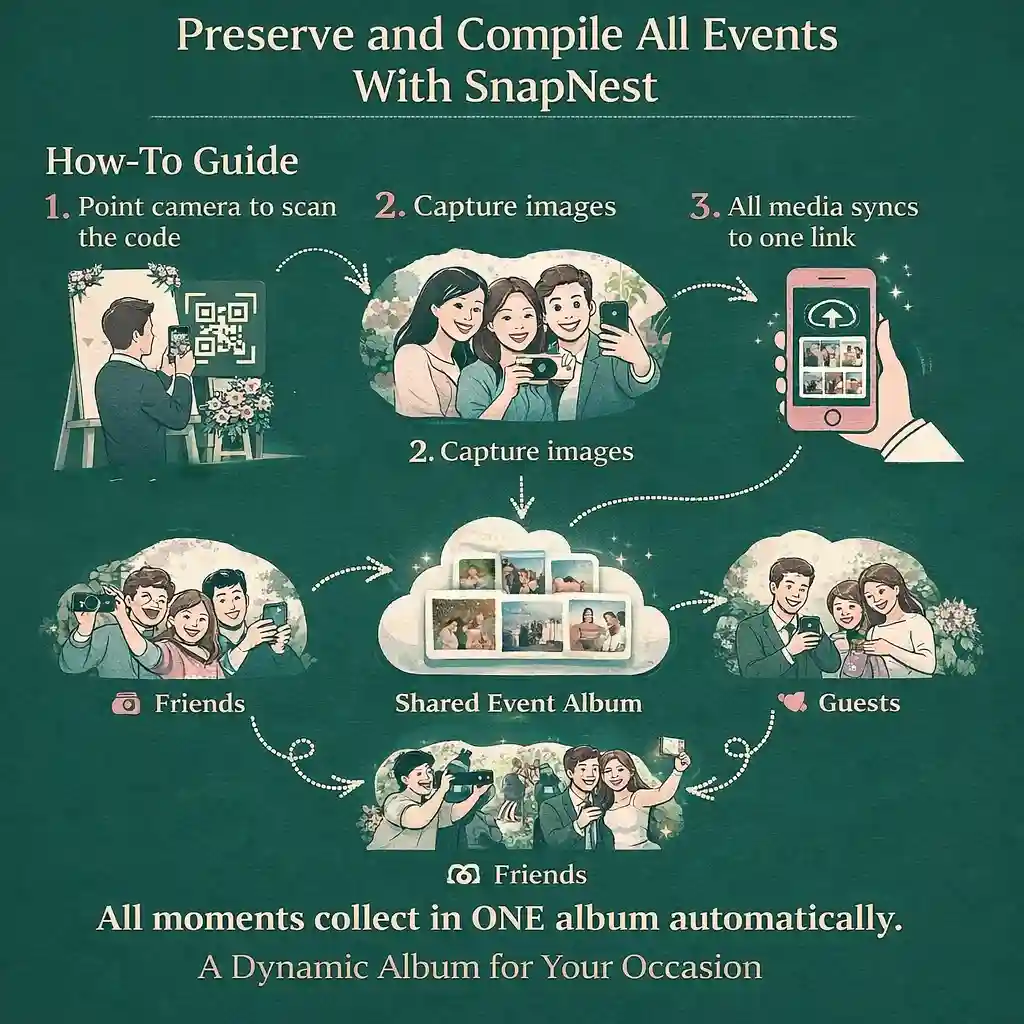 SnapNest – Event Photo Sharing Platform with QR & Face Recognition