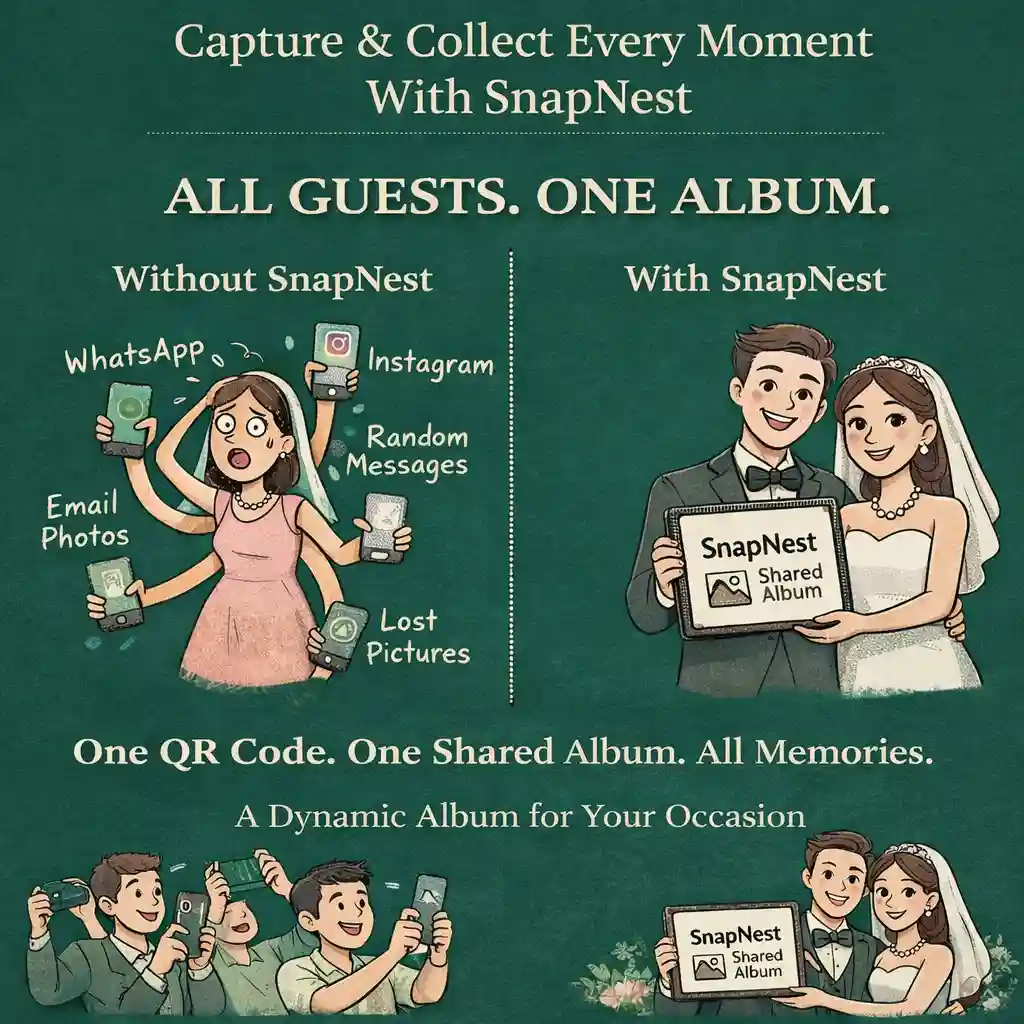 SnapNest – Event Photo Sharing Platform with QR & Face Recognition