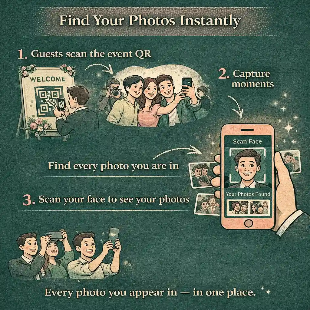 SnapNest – Event Photo Sharing Platform with QR & Face Recognition