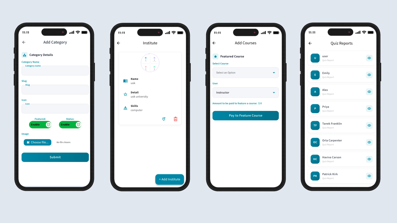 eClass LMS Instructor Mobile App - Flutter Android & iOS