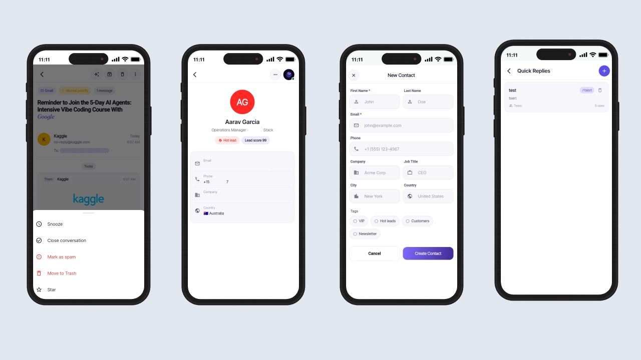 MailTrixy – Multi-Channel Inbox & Customer Messaging Flutter Mobile App