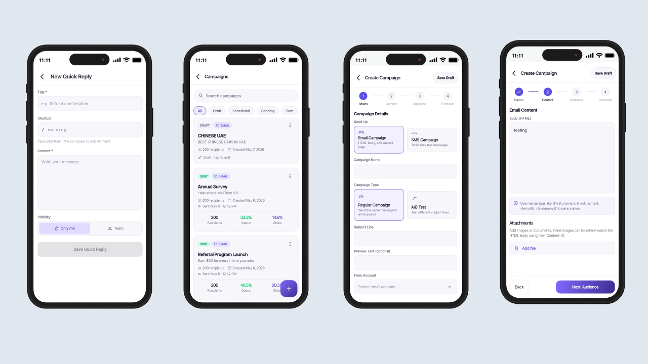MailTrixy – Multi-Channel Inbox & Customer Messaging Flutter Mobile App