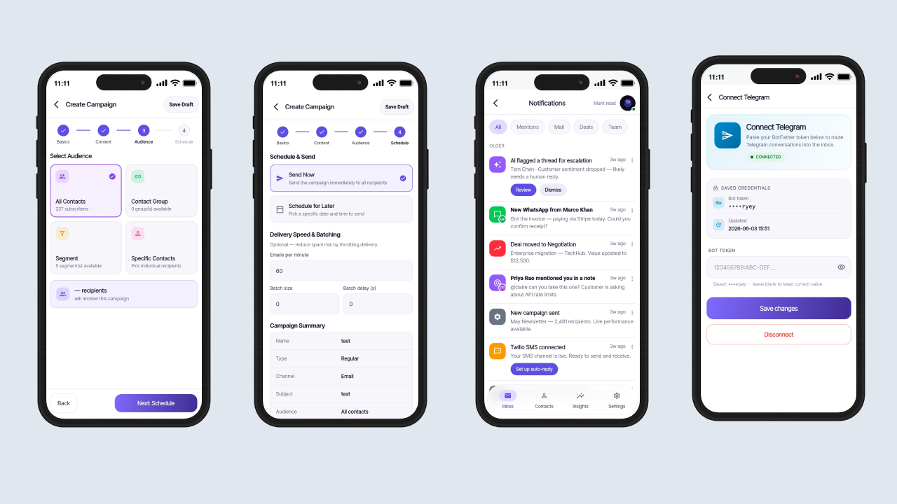 MailTrixy – Multi-Channel Inbox & Customer Messaging Flutter Mobile App