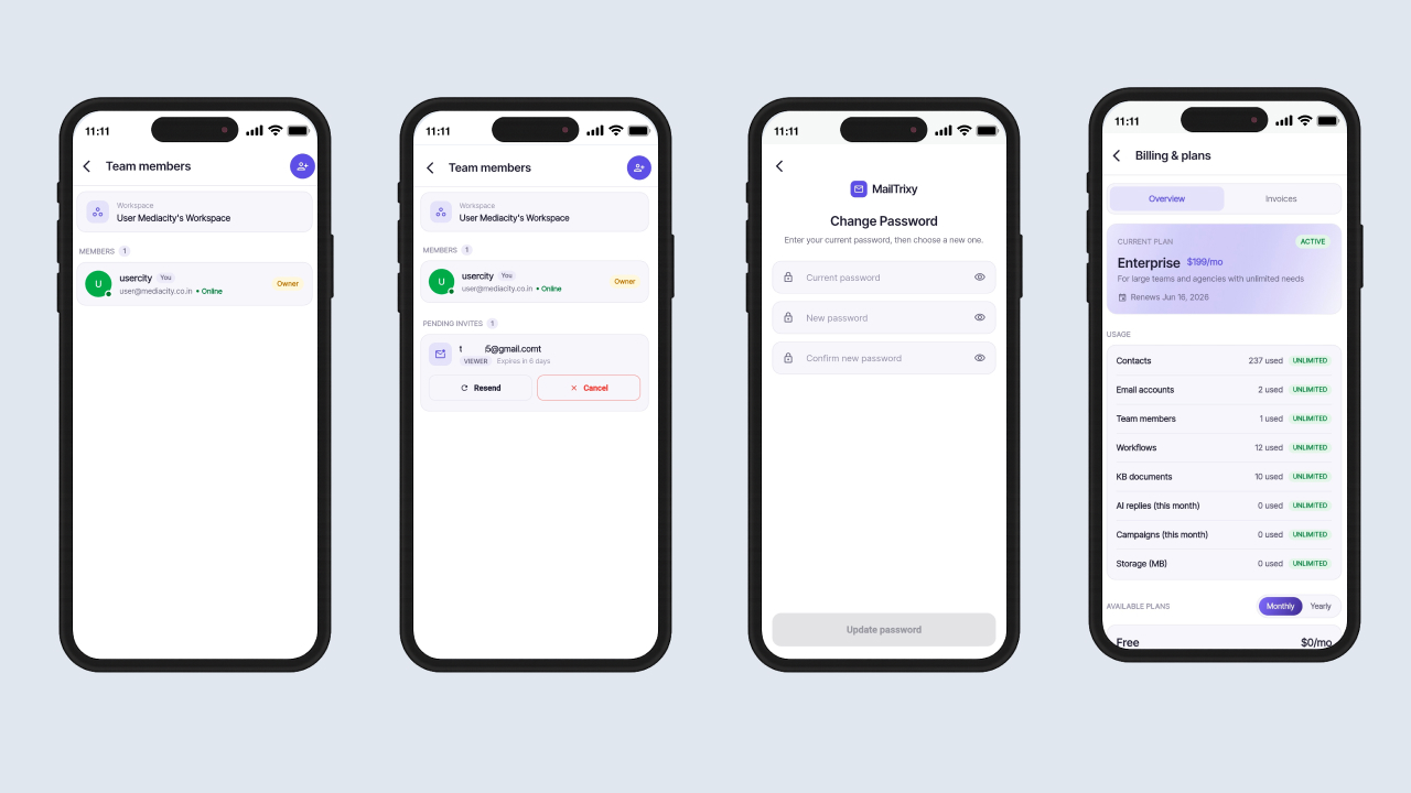 MailTrixy – Multi-Channel Inbox & Customer Messaging Flutter Mobile App