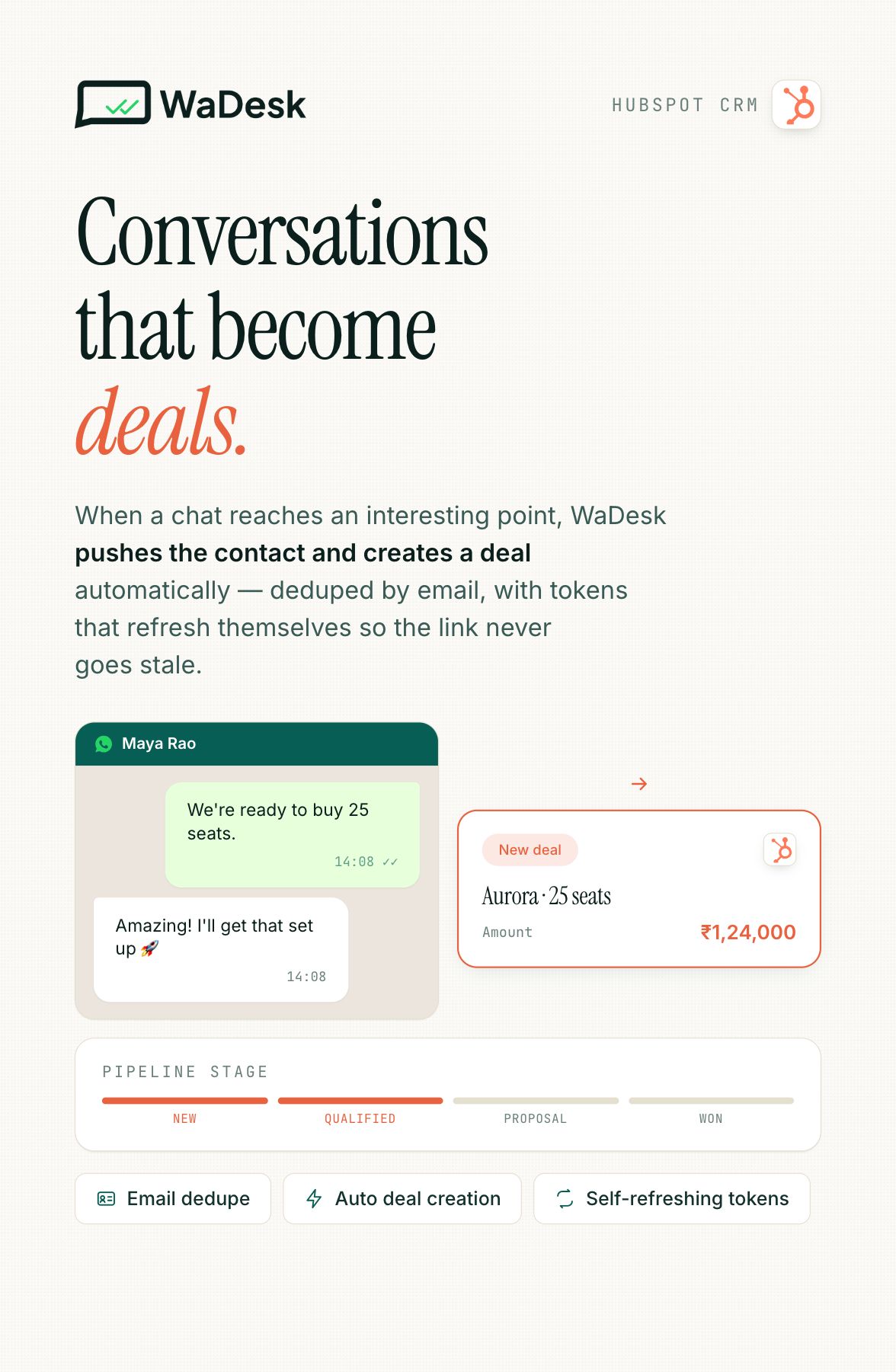 WaDesk SaaS | AI-Powered WhatsApp CRM, Automation, Chatbot Builder and Bulk Messenger