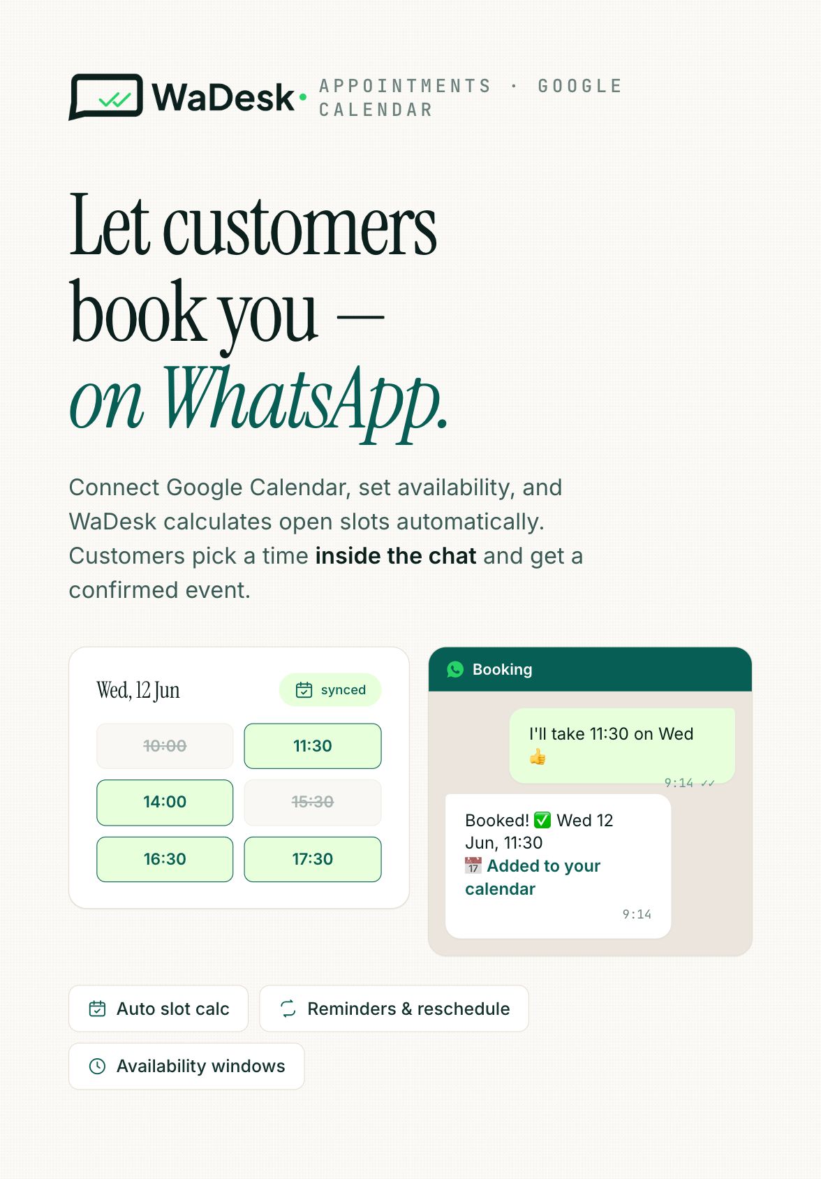 WaDesk SaaS | AI-Powered WhatsApp CRM, Automation, Chatbot Builder and Bulk Messenger