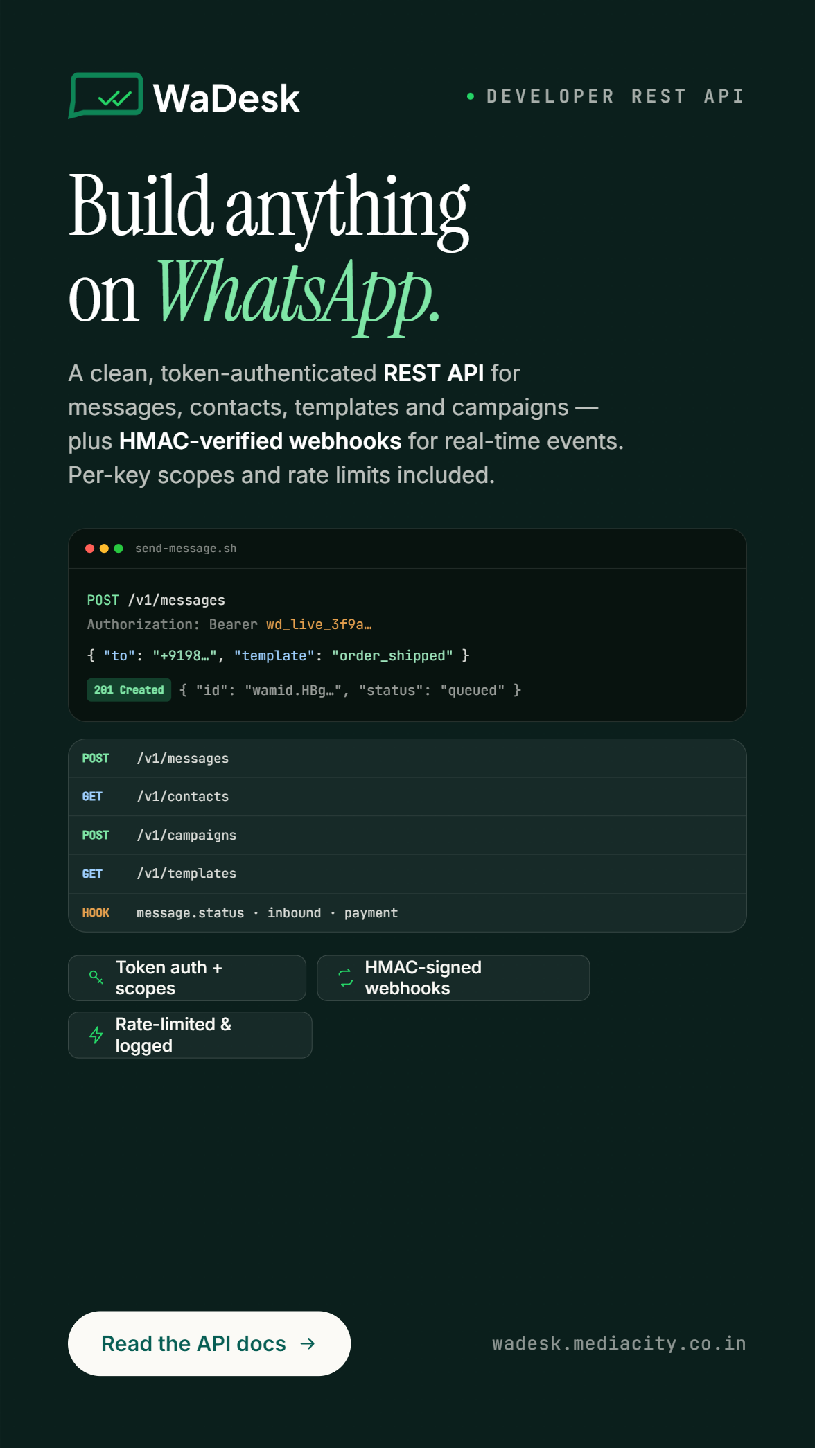 WaDesk SaaS | AI-Powered WhatsApp CRM, Automation, Chatbot Builder and Bulk Messenger