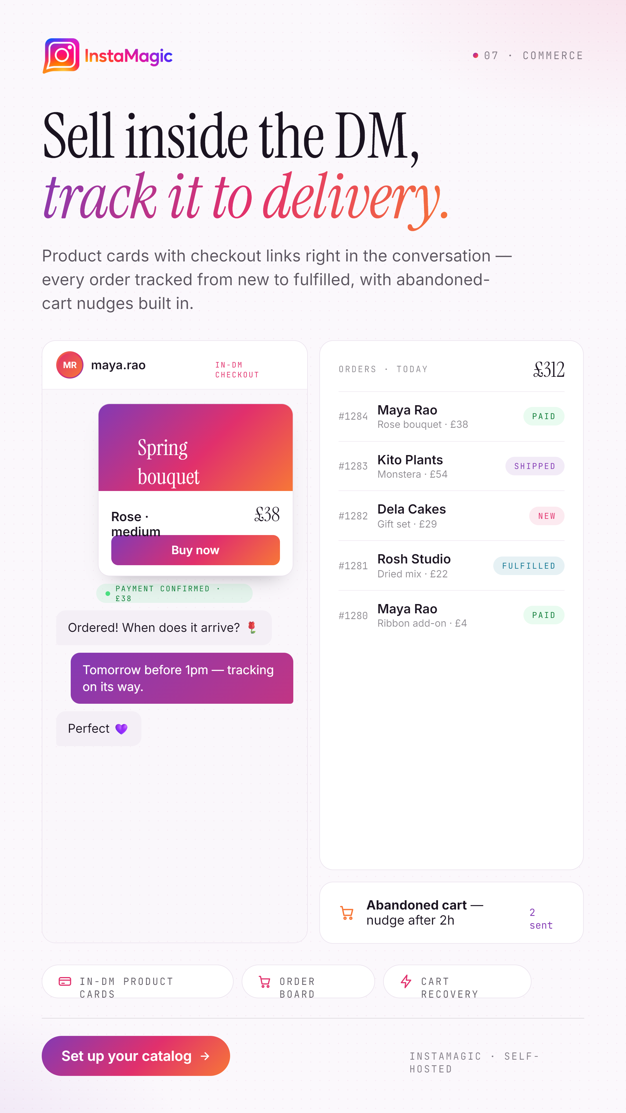 InstaMagic SaaS AI-Powered Instagram CRM, Marketing Automation and Chatbot Builder